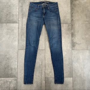 Joe's Jeans stretch denim blue skinny ankle jeans